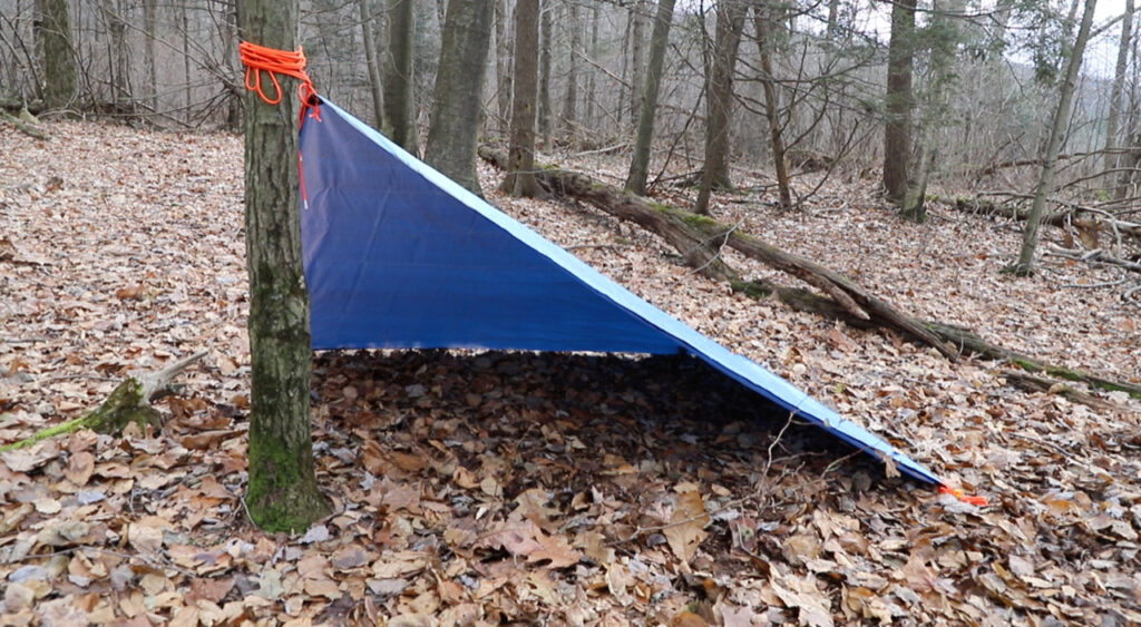 Camping Wilderness Survival Tips - Tension Locking Knot to Setup a Tarp /  Building a Shelter 