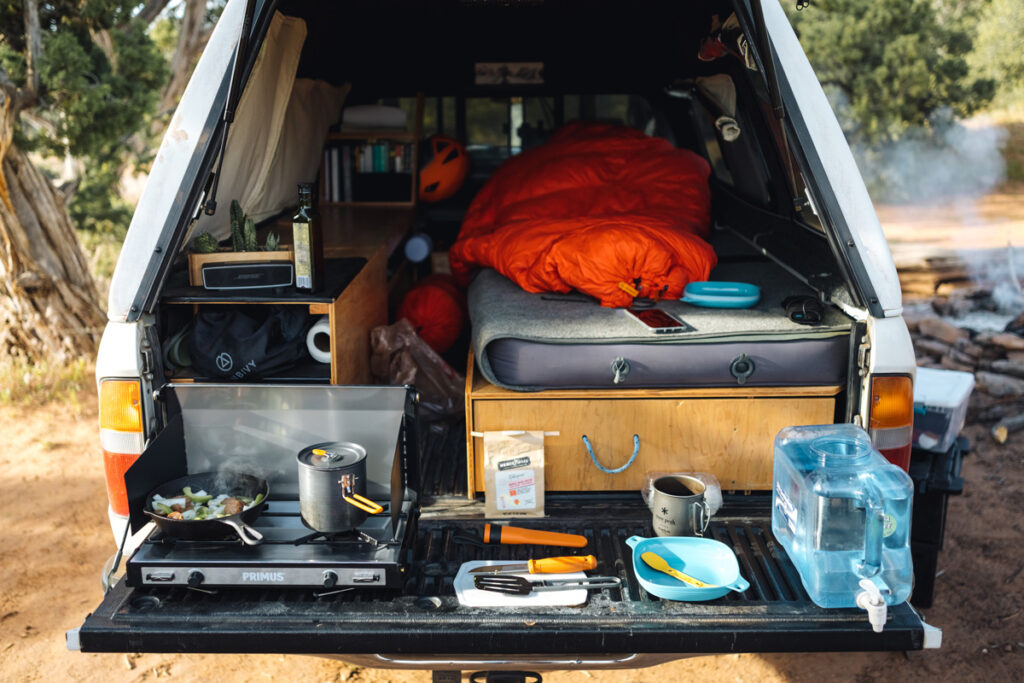 toyota truck bed drawer setup overlanding tailgate