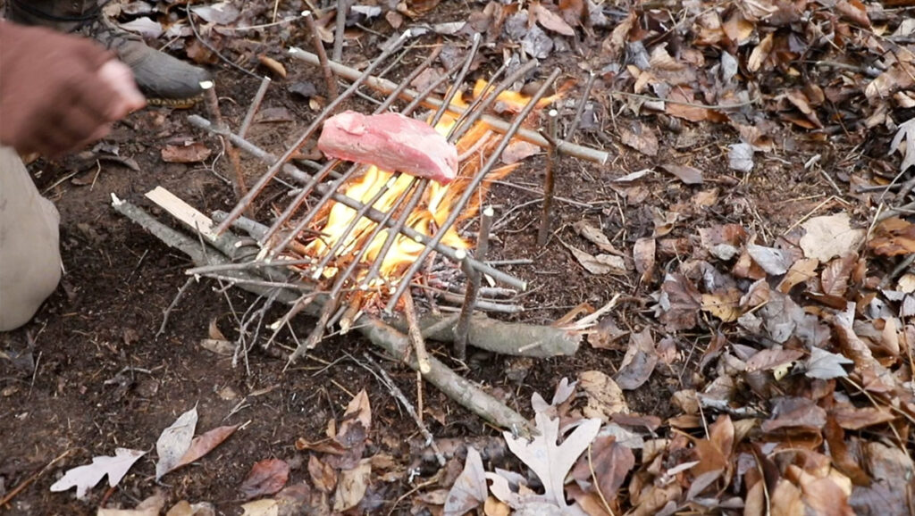 Cooking over an open fire doesn't have to be primitive