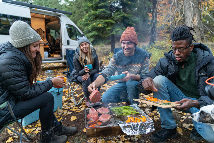 Camping Meal: Campfire Brats with the Fixings Recipe